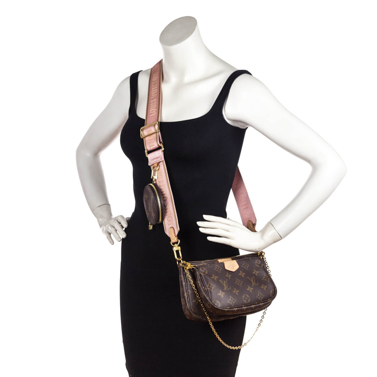 Louis Vuitton Monogram Light Pink Multi Pochette Accessoires