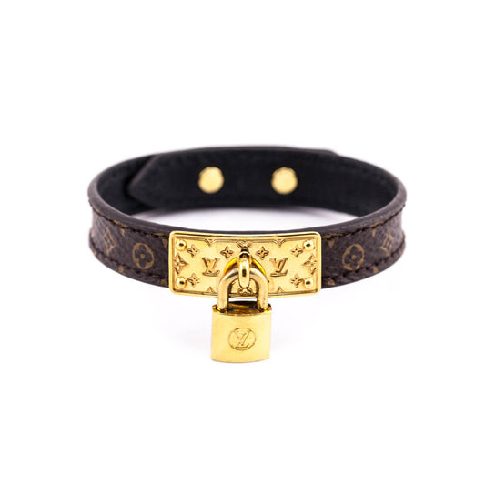 Louis Vuitton Monogram Lock Me Bracelet