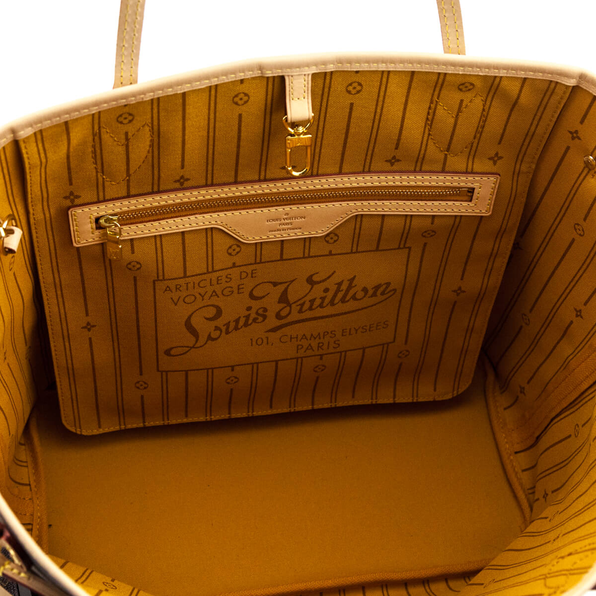Louis Vuitton Monogram Moutarde & Ivoire My LV Heritage Neverfull MM W/ Pouch