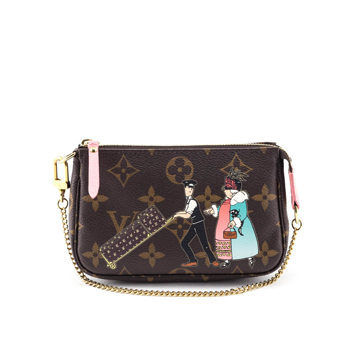 Louis Vuitton Monogram Rose Illustre Mini Pochette Accessories