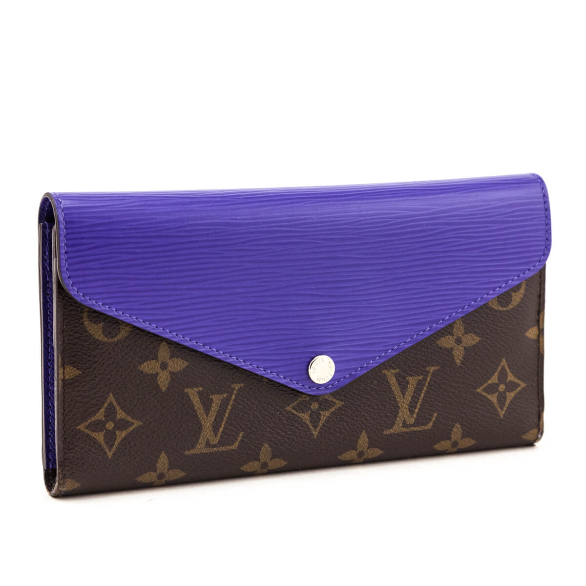 Louis Vuitton Monogram & Purple Epi Sarah Wallet
