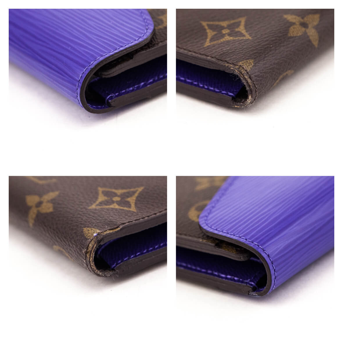 Louis Vuitton Monogram & Purple Epi Sarah Wallet