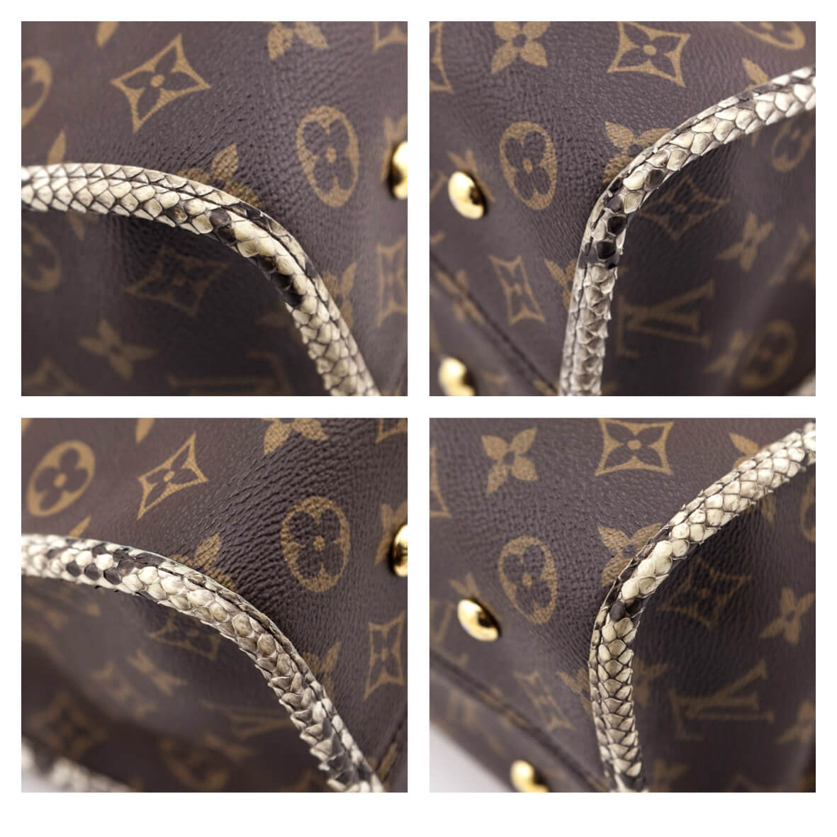 Louis Vuitton Monogram & Python Popincourt MM
