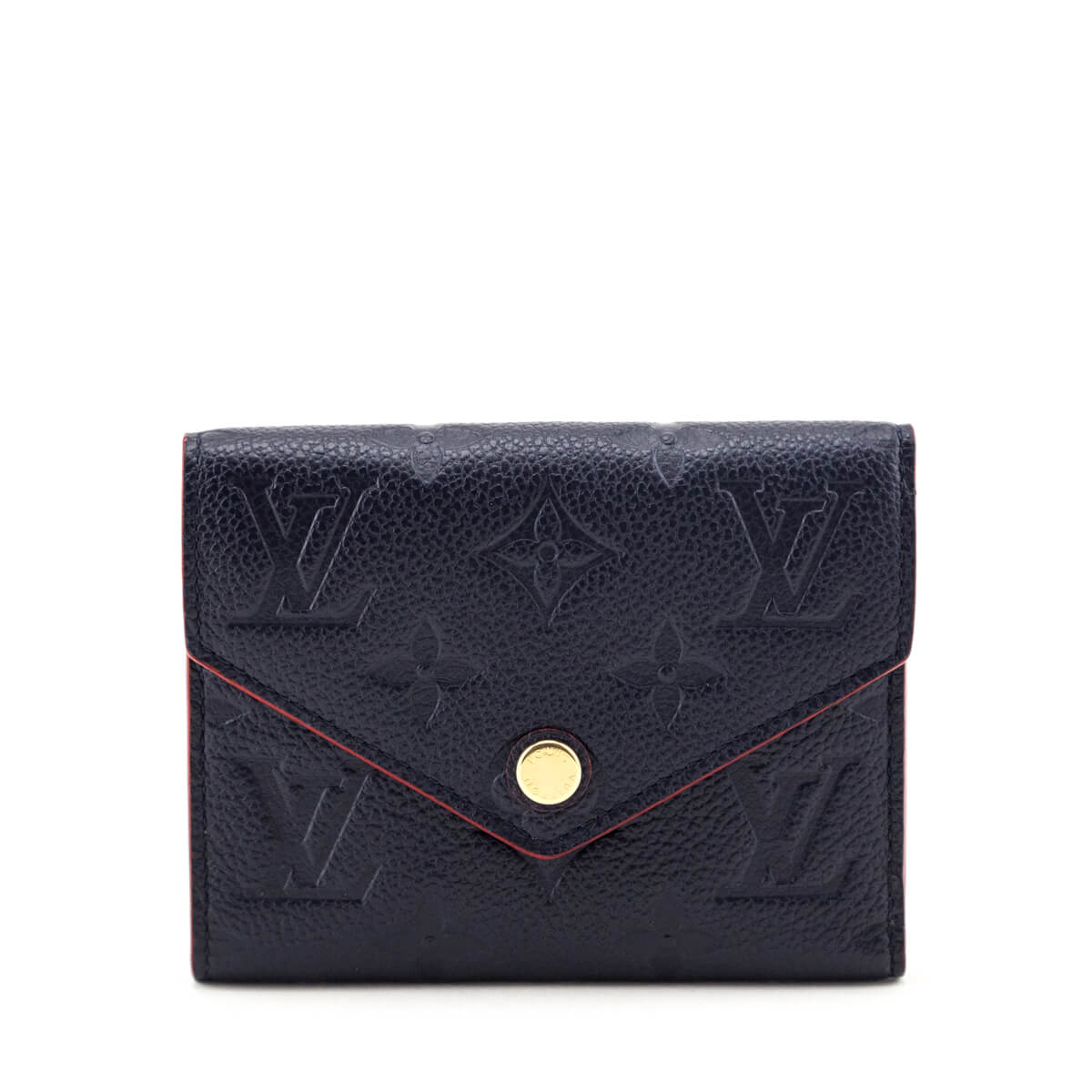 Louis Vuitton Navy Empreinte & Red Victorine Wallet