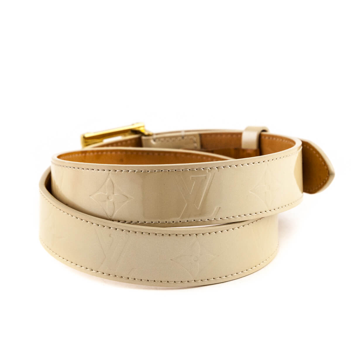 Louis Vuitton Perle Monogram Vernis Belt Size S