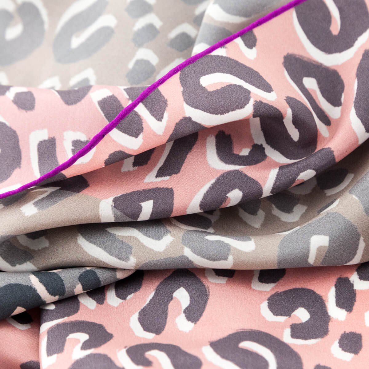 Louis Vuitton Pink & Gray Leopard V Sprouse Silk Shawl