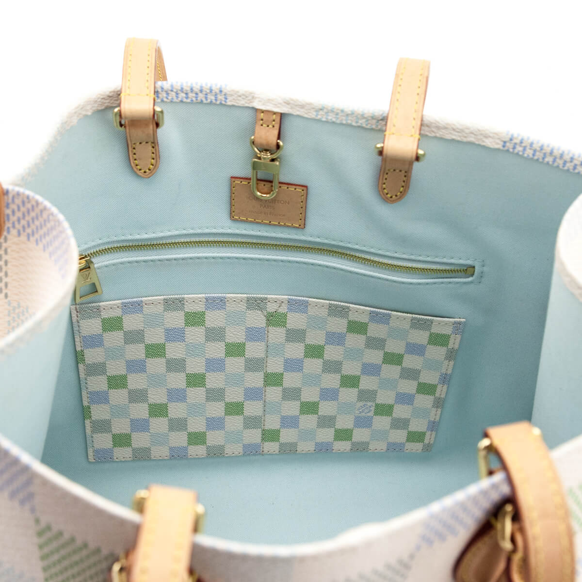 Louis Vuitton Pistachio Damier Giant Onthego MM Tote