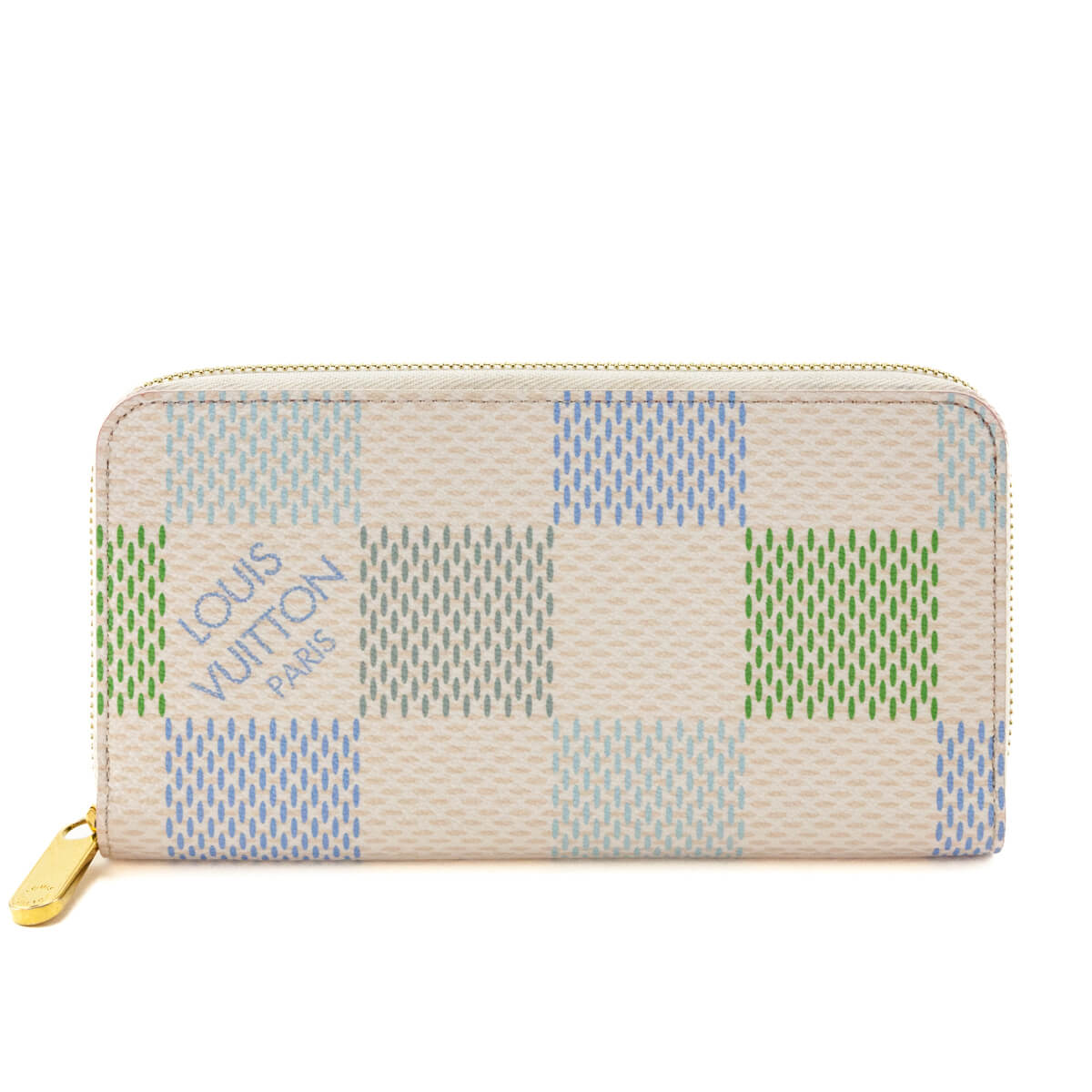 Louis Vuitton Pistachio Damier Giant Zippy Wallet