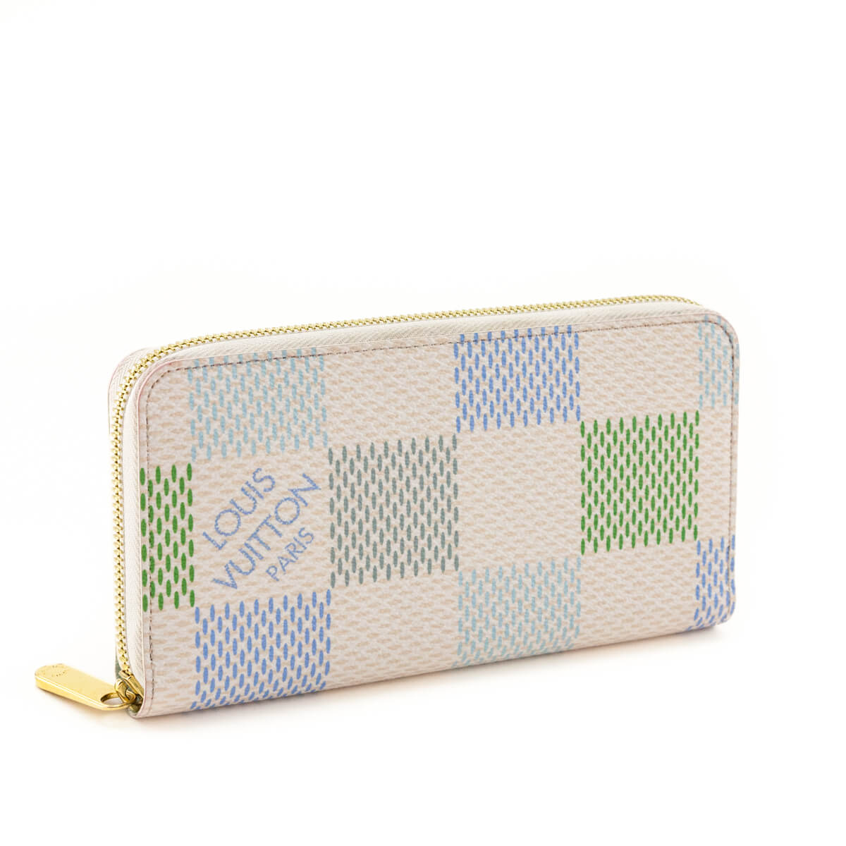Louis Vuitton Pistachio Damier Giant Zippy Wallet