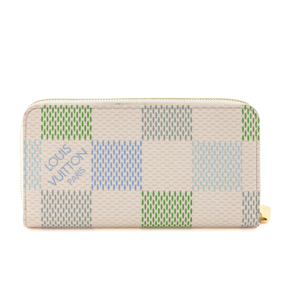 Louis Vuitton Pistachio Damier Giant Zippy Wallet