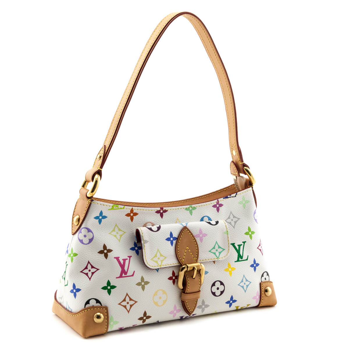 Louis Vuitton White Monogram Multicolore Eliza Bag