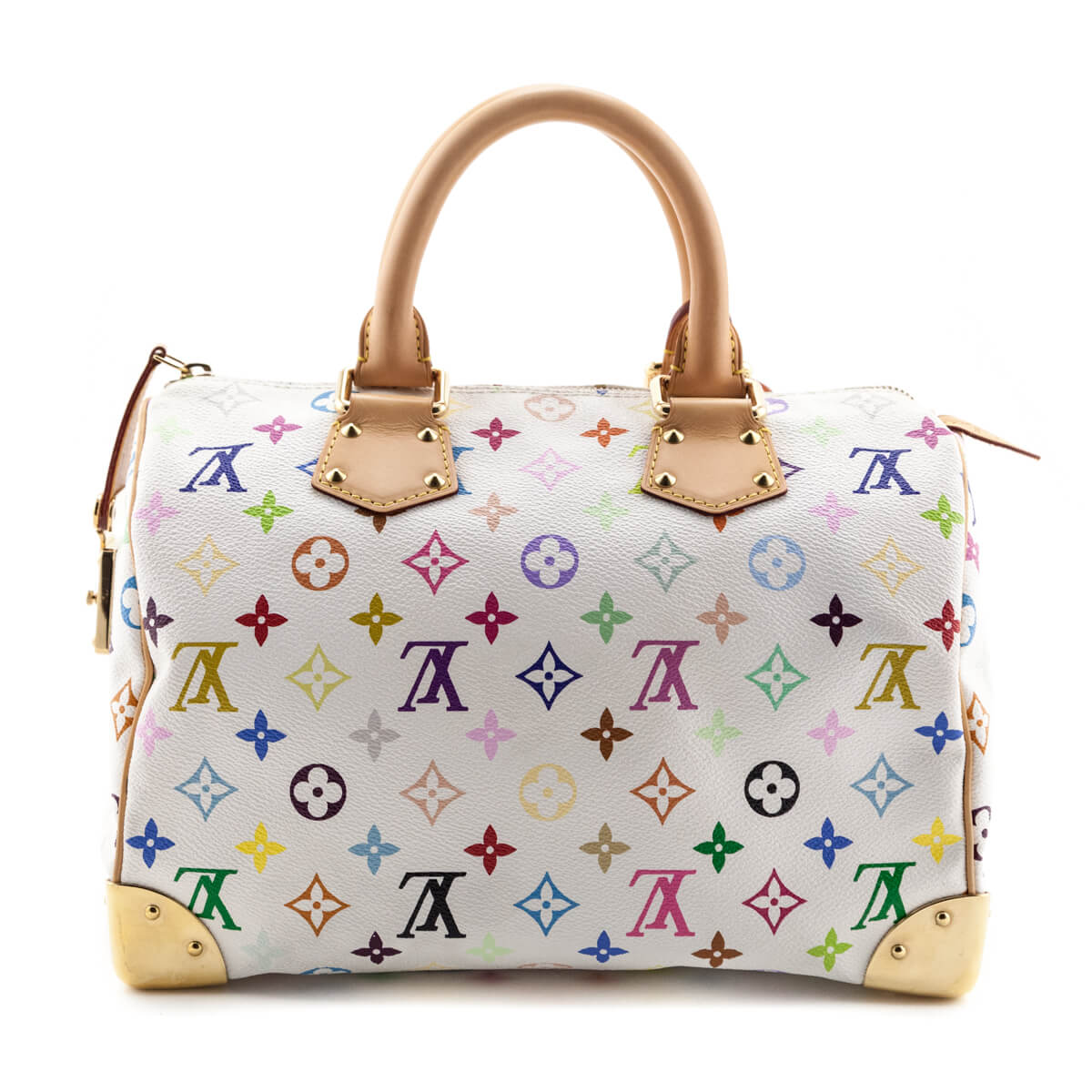 Louis Vuitton White Monogram Multicolore Speedy 30