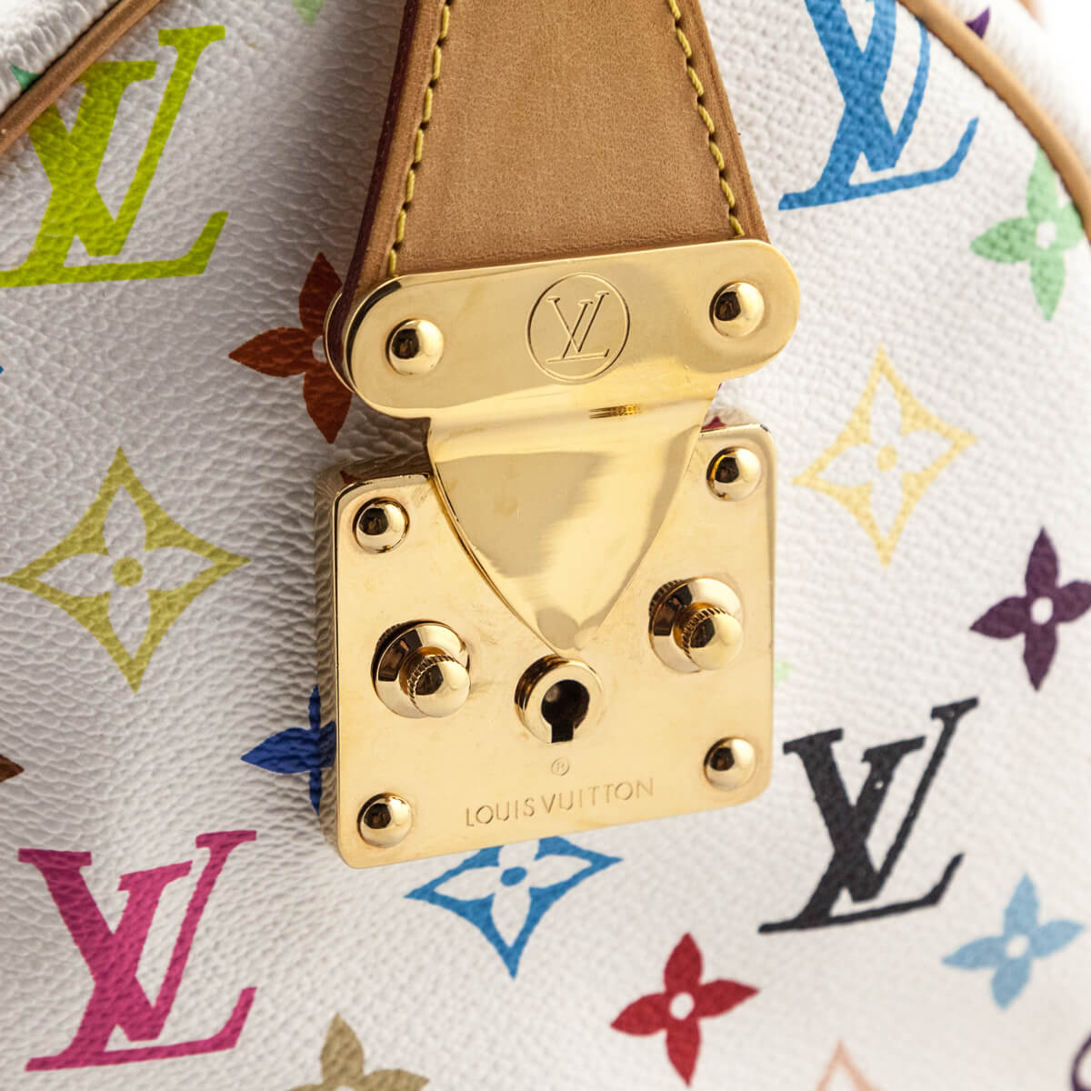 Louis Vuitton White Monogram Multicolore Speedy 30