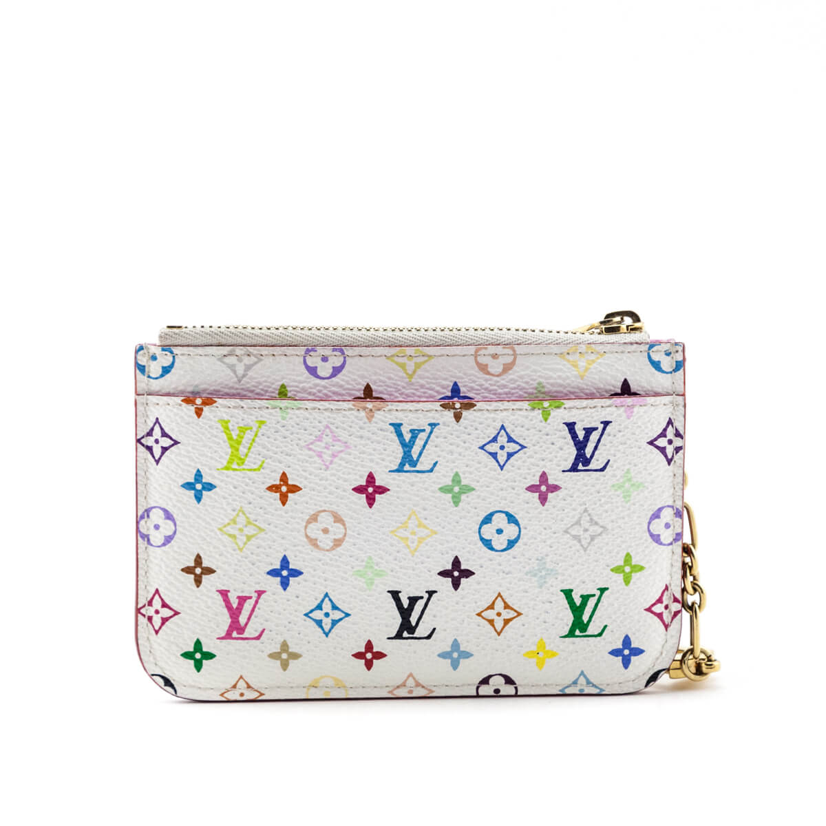 Louis Vuitton White Mulitcolore Key Pochette
