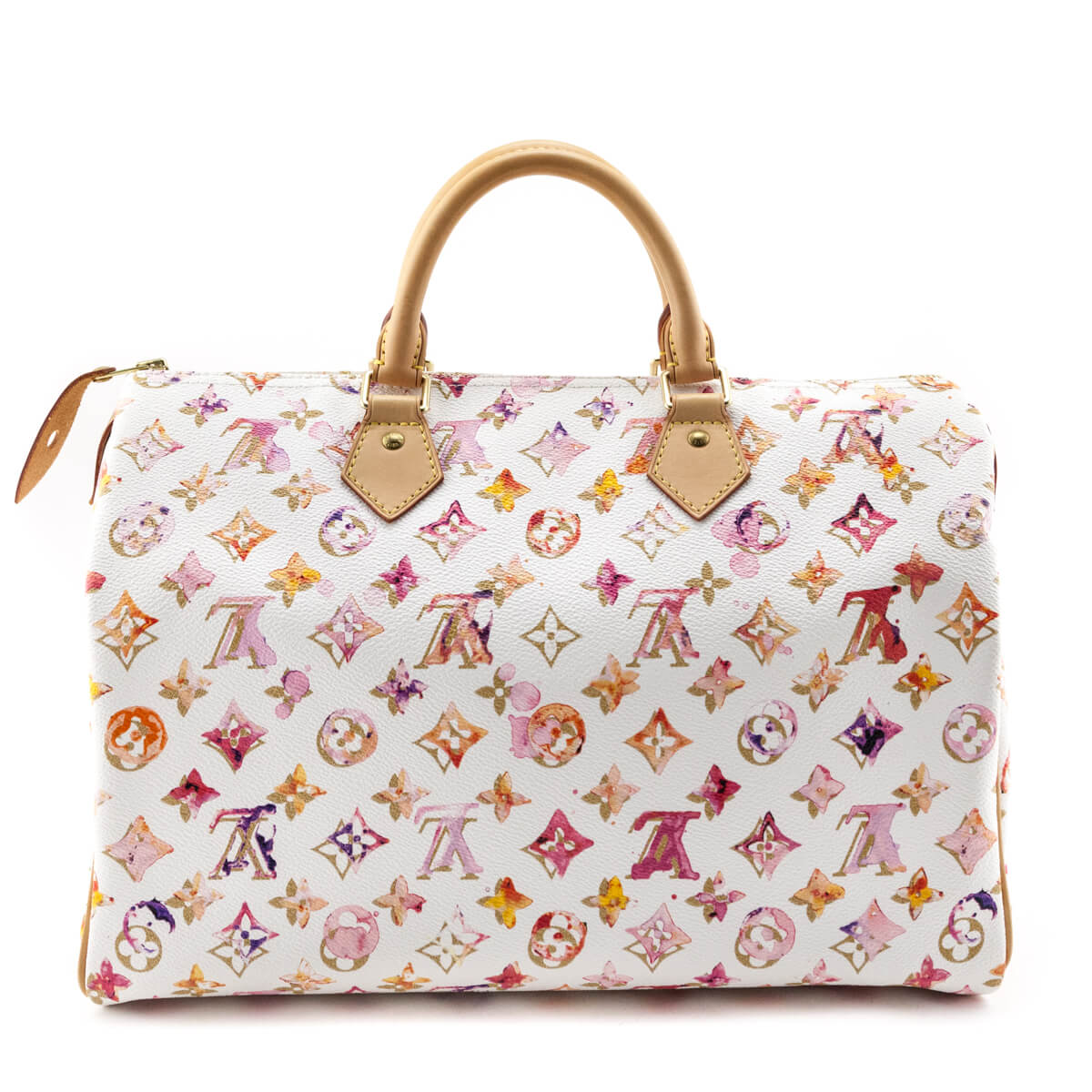 Louis Vuitton White Watercolor Aquarelle Speedy 35
