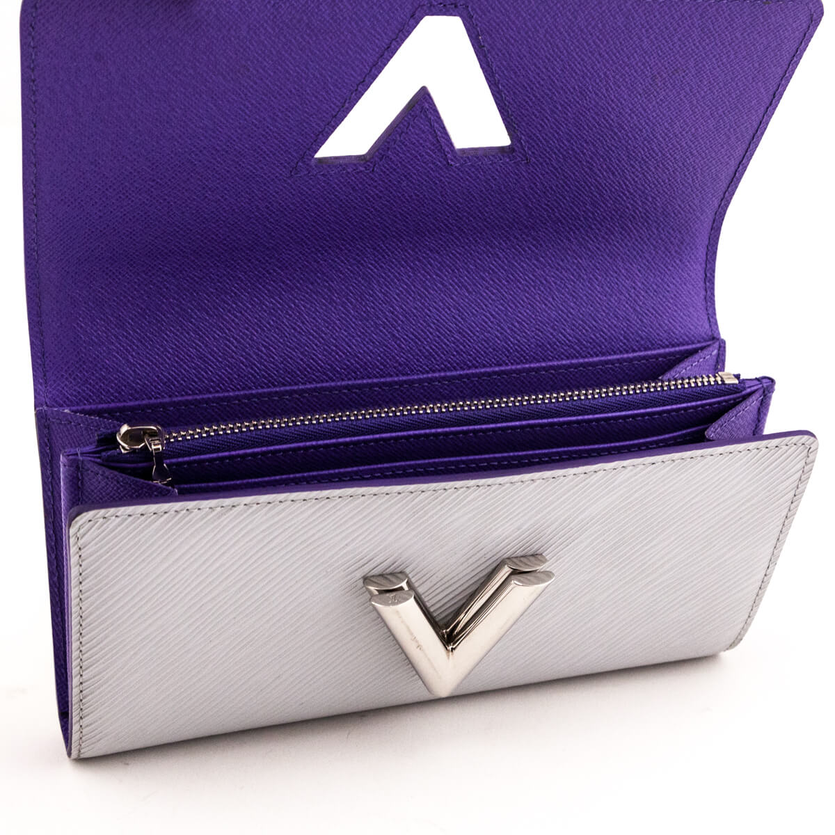 Louis Vuitton Yellow Purple Epi Twist Wallet