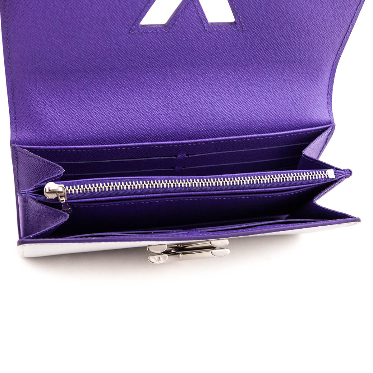 Louis Vuitton Yellow Purple Epi Twist Wallet