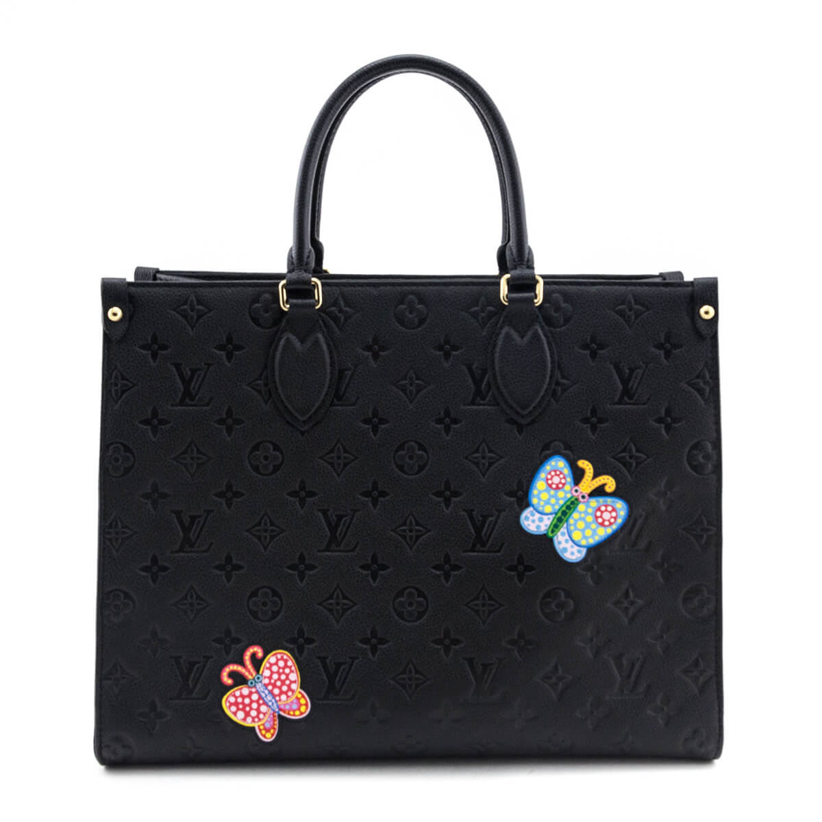 Louis Vuitton x Yayoi Kusama Black Monogram Empreinte Flowers OnTheGo MM