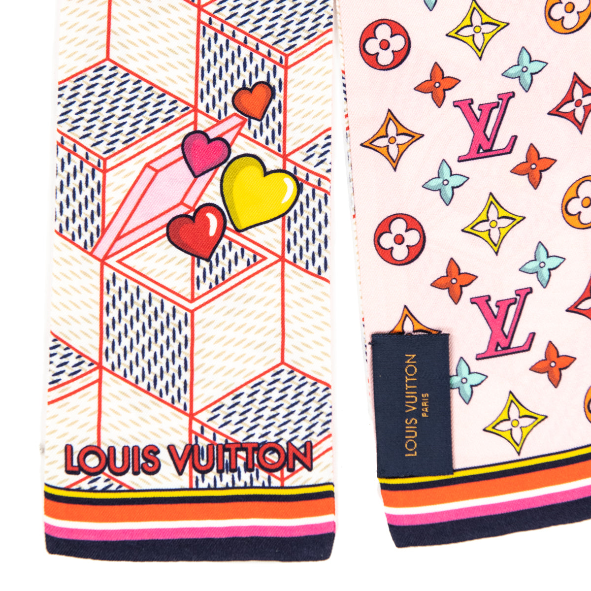 Louis Vuitton Damier Azur Pop Up Silk Bandeau