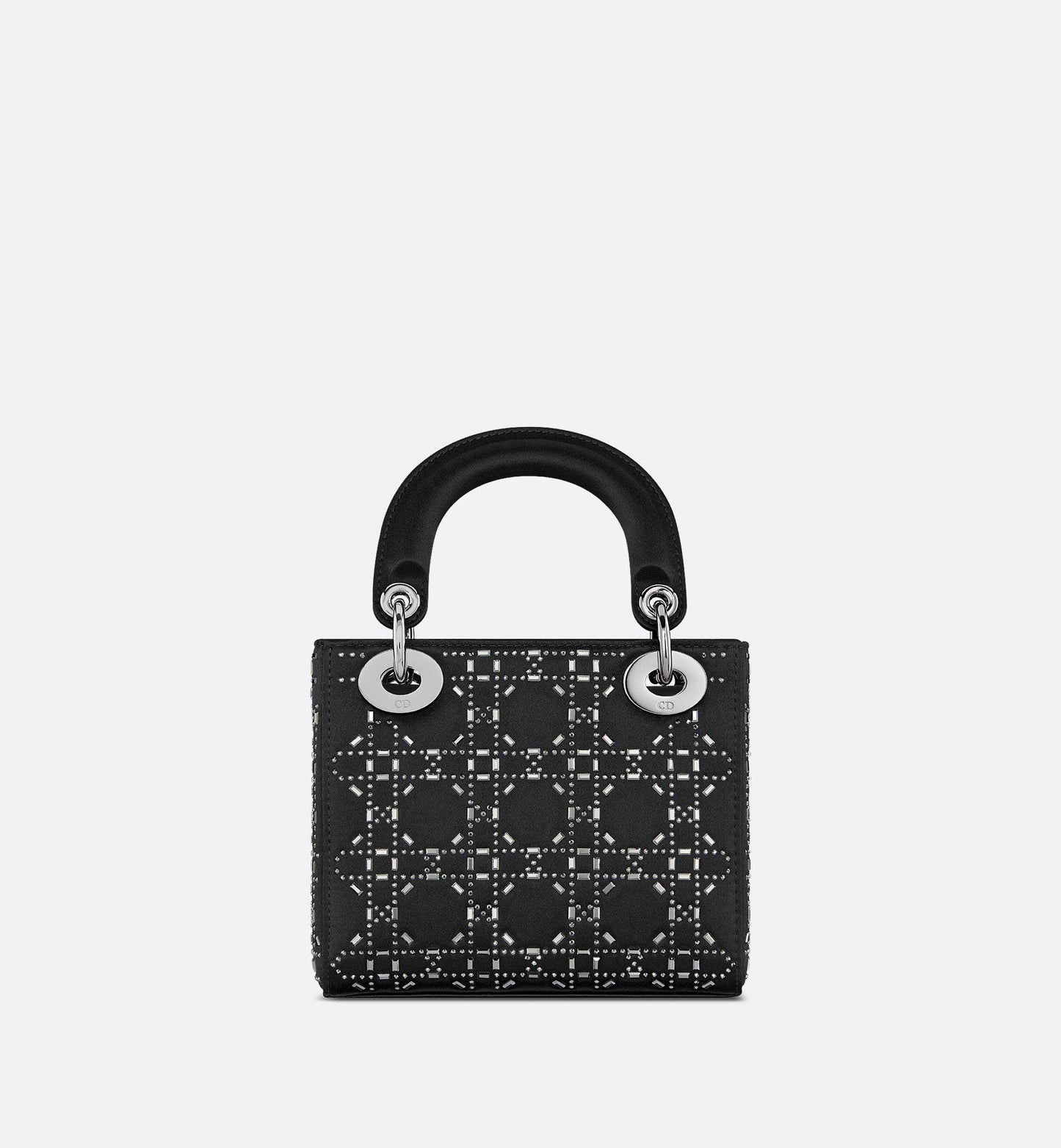 Mini Lady Luxury Dior Bag Black Strass Cannage Satin