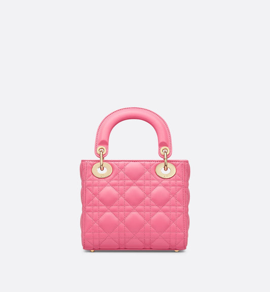 Mini Luxury Dioriviera Lady Luxury Dior Bag Candy Pink Cannage Lambskin