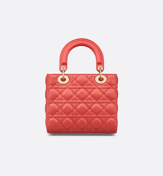 Small Luxury Dioriviera Lady Luxury Dior My AbcLuxury Dior Bag Coral Cannage Lambskin