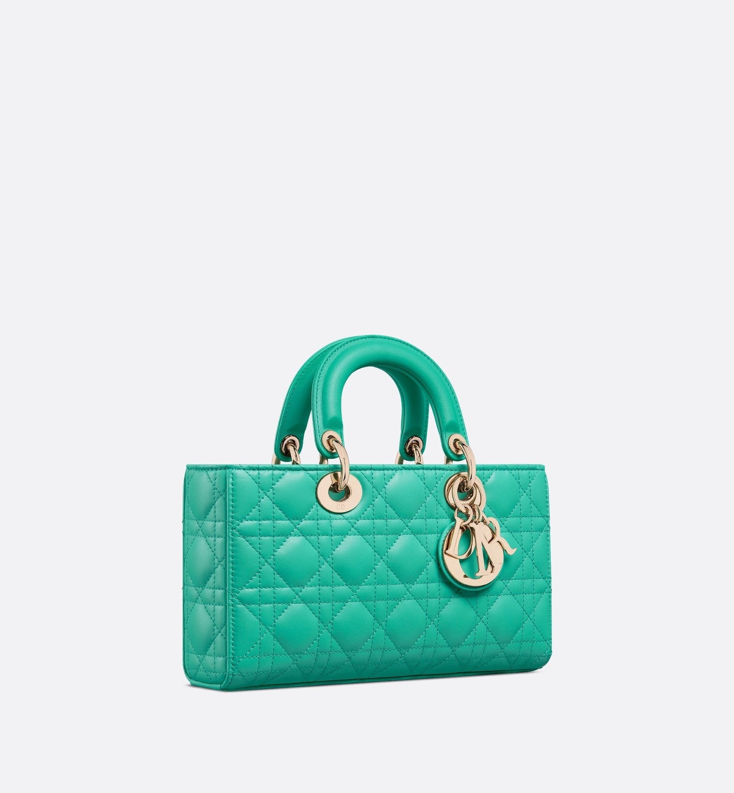 Medium Luxury Dioriviera Lady D-Joy Bag Aquamarina Cannage Lambskin