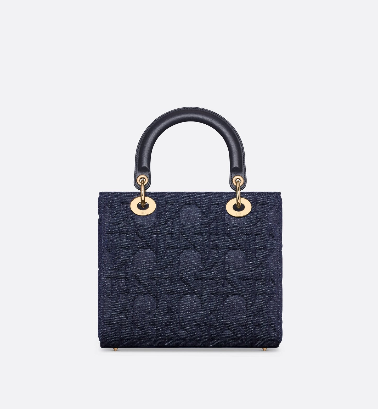 Medium Lady Luxury Dior Bag Blue Graphic Cannage Denim
