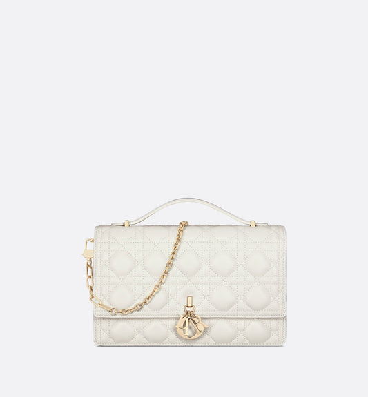 My Luxury Dior Top Handle Bag Latte Cannage Lambskin