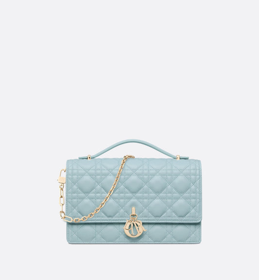 My Luxury Dior Top Handle Bag Celestial Blue Cannage Lambskin