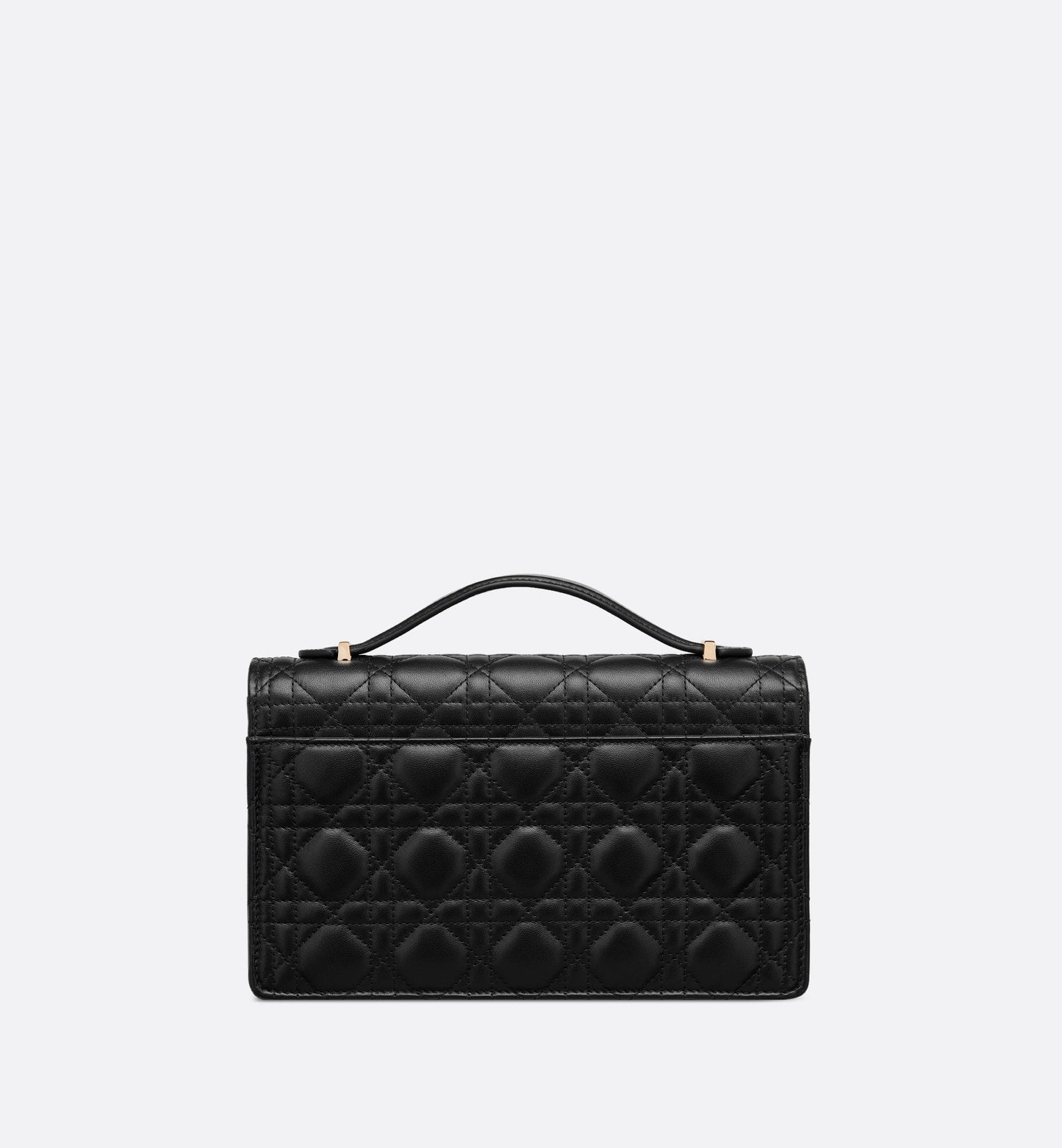 Luxury Dioramour My Luxury Dior Top Handle Bag Black Cannage Calfskin