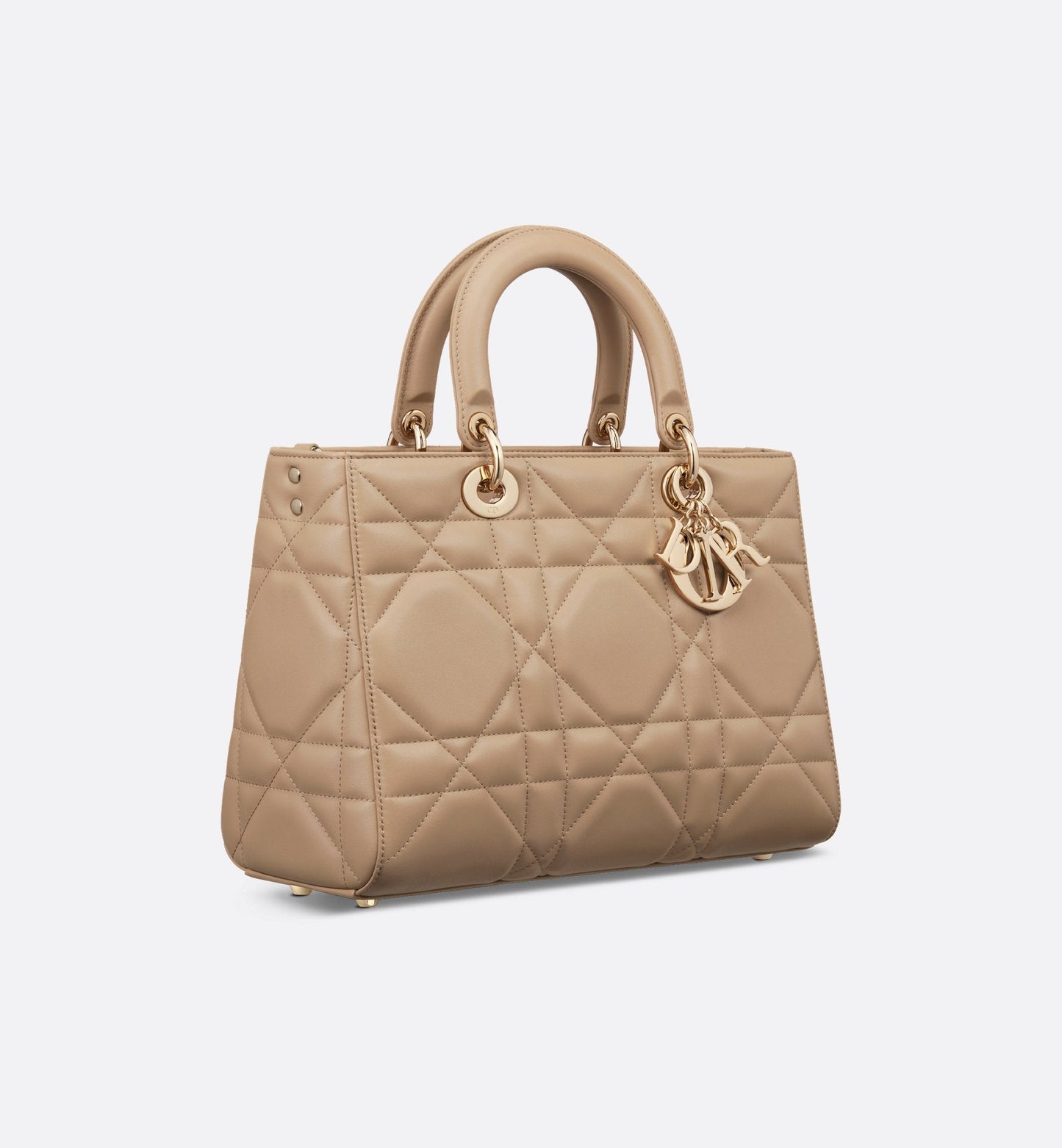 Medium Lady D-Sire My AbcLuxury Dior Bag Biscuit Maxicannage Calfskin