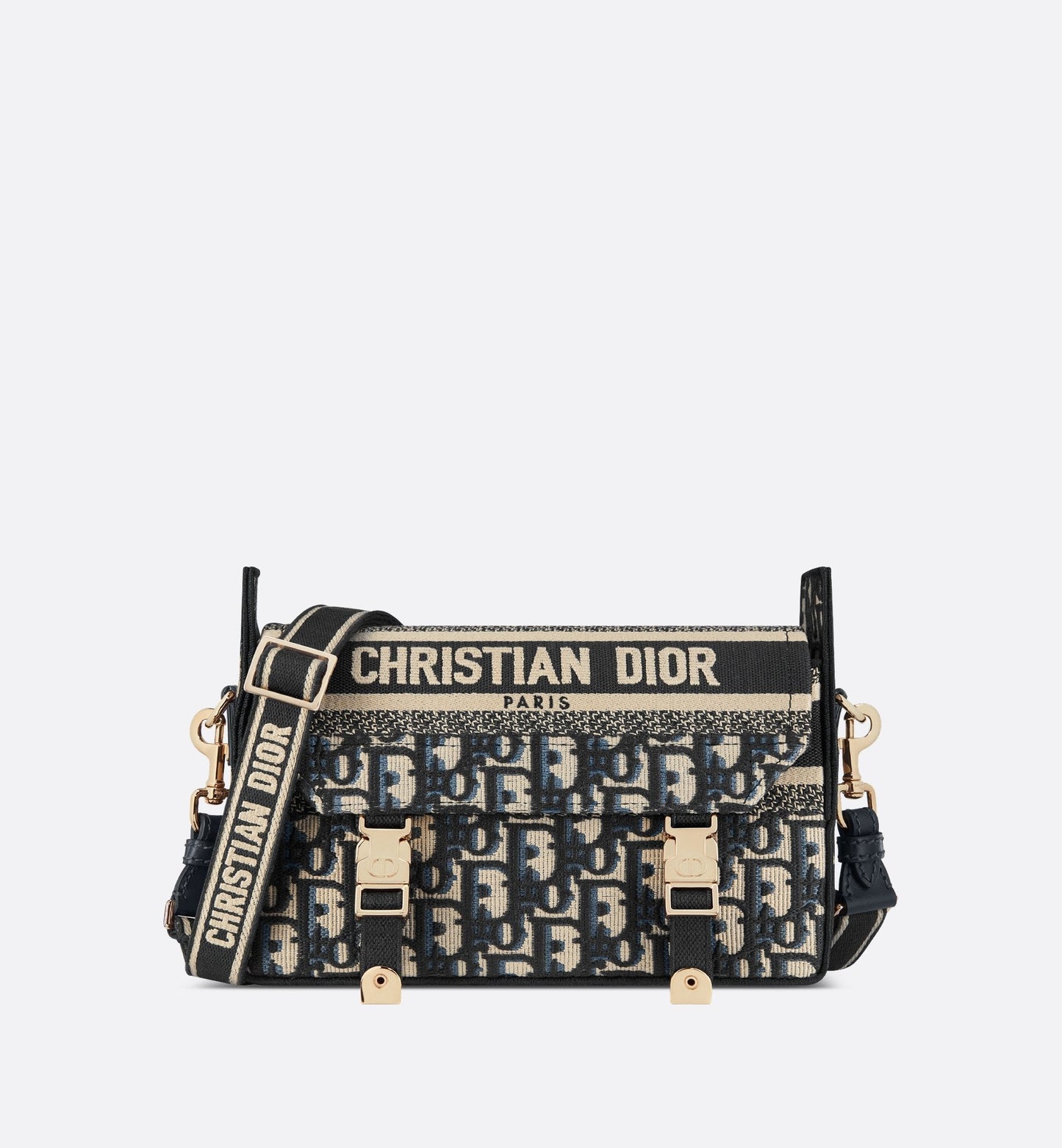 Small Luxury Diorcamp Bag Blue Luxury Dior Oblique Embroidery