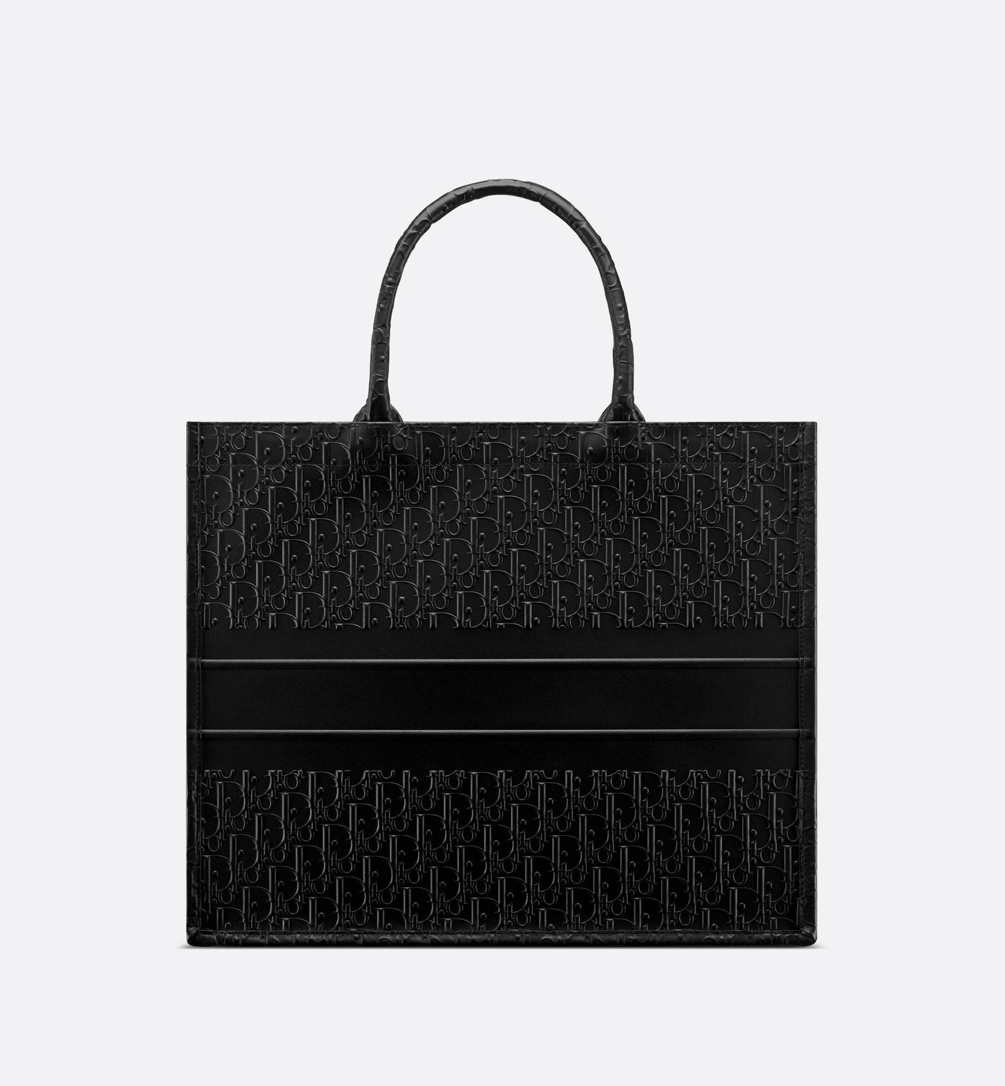 Large Luxury Dior Book Tote Black Luxury Dior Oblique Embossed Calfskin