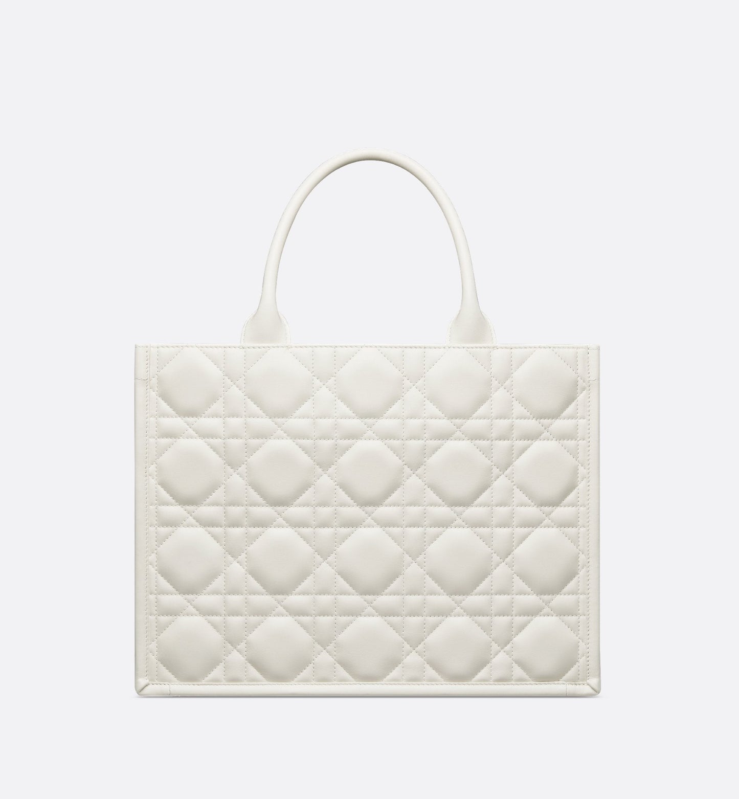 Medium Luxury Dior Book Tote Latte Macrocannage Calfskin