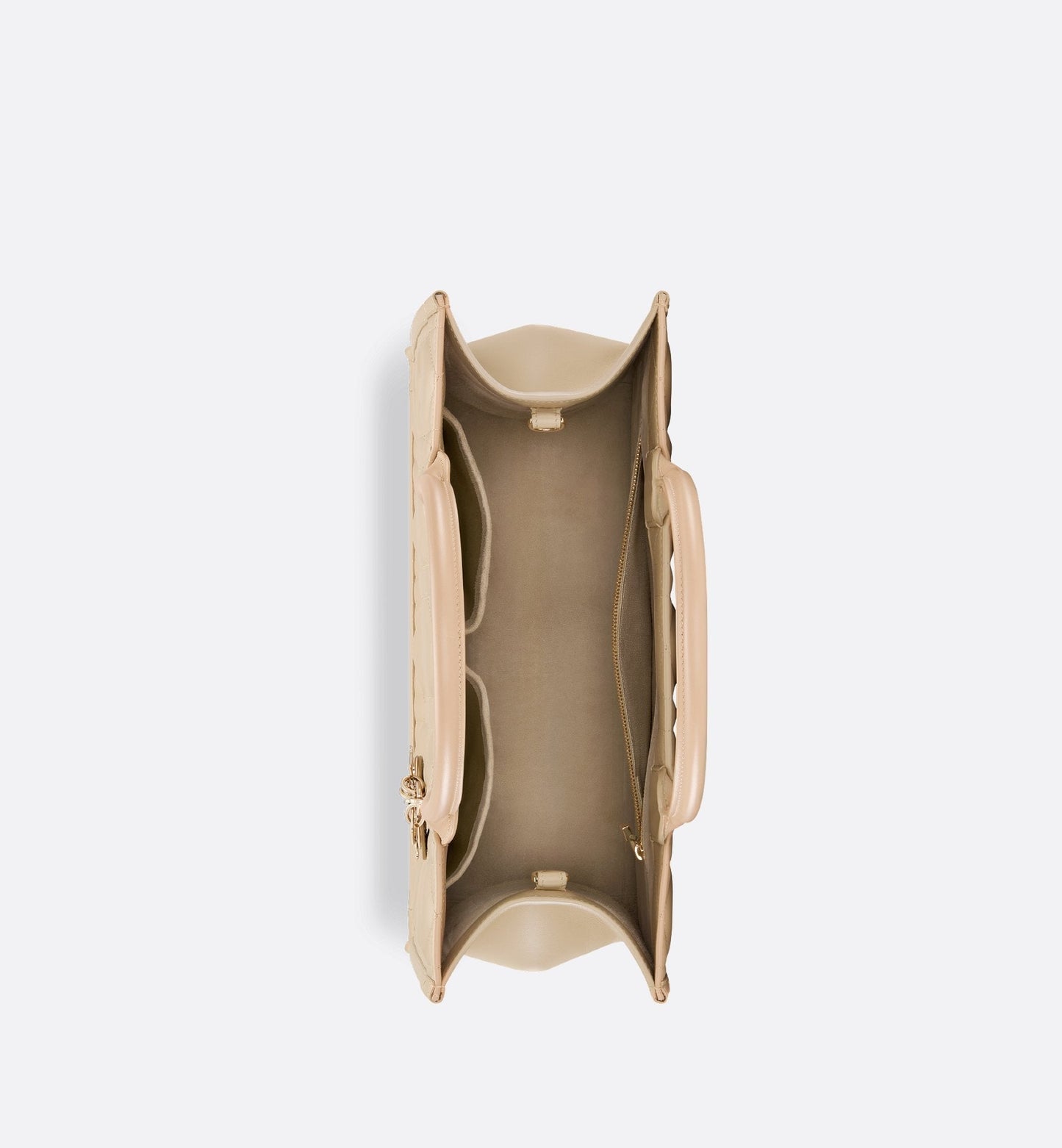 Medium Luxury Dior Book Tote Powder Beige Macrocannage Calfskin