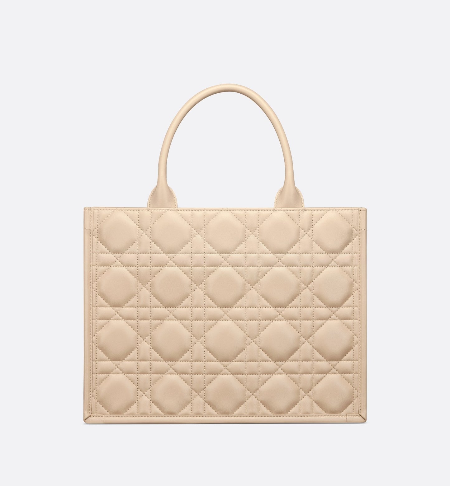 Medium Luxury Dior Book Tote Powder Beige Macrocannage Calfskin