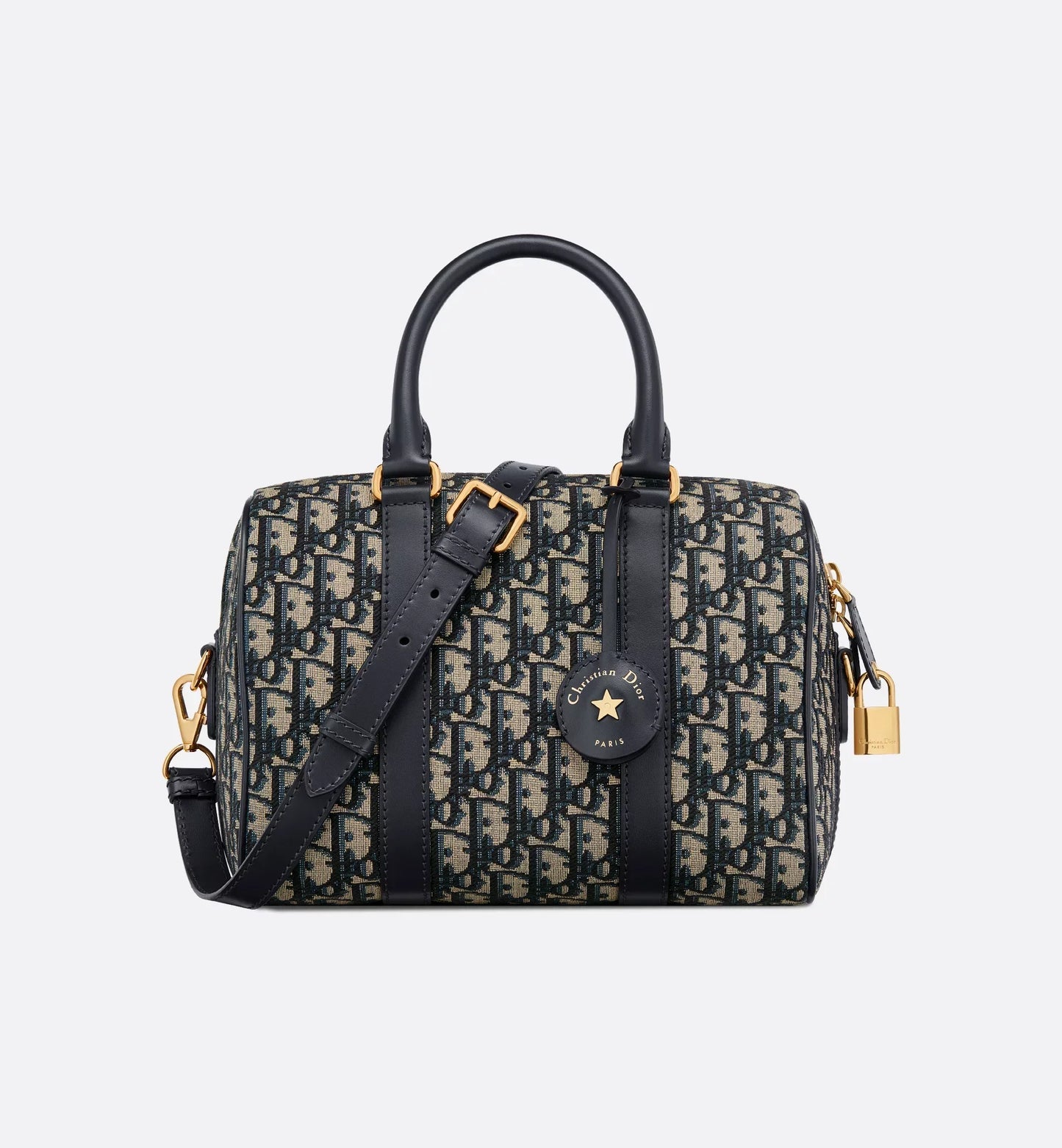 Groove 25 Bag Blue Luxury Dior Oblique Jacquard