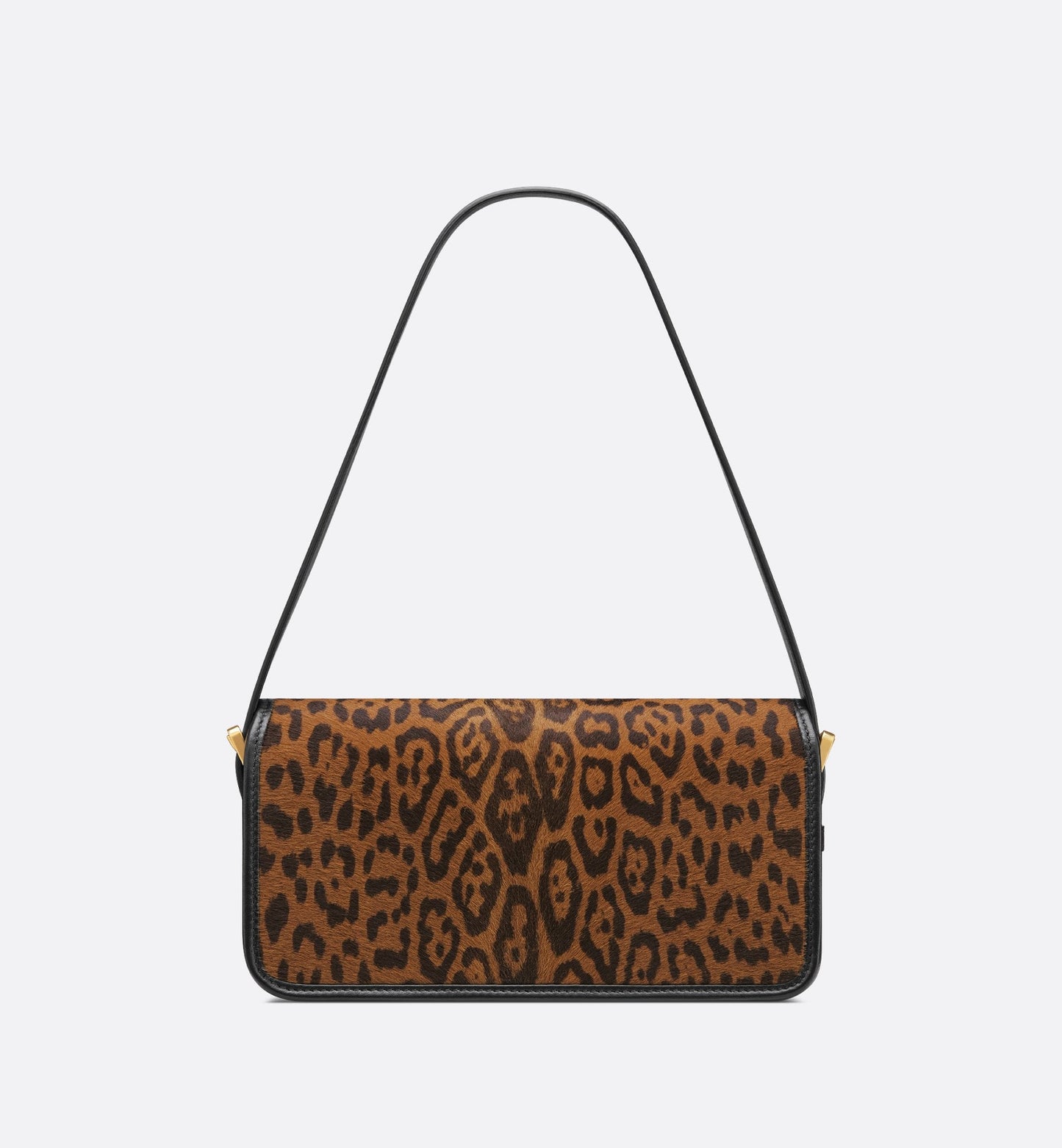 Miss Luxury Dior Flap Bag Camel Pony Hair Calfskin With Brown Leopard Motif