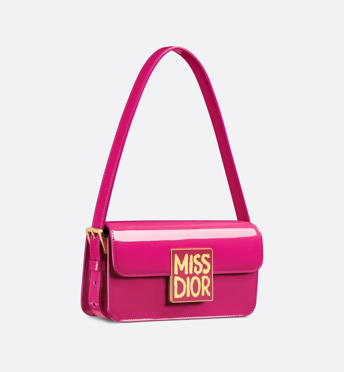 Miss Luxury Dior Flap Bag Fuchsia Patent Calfskin
