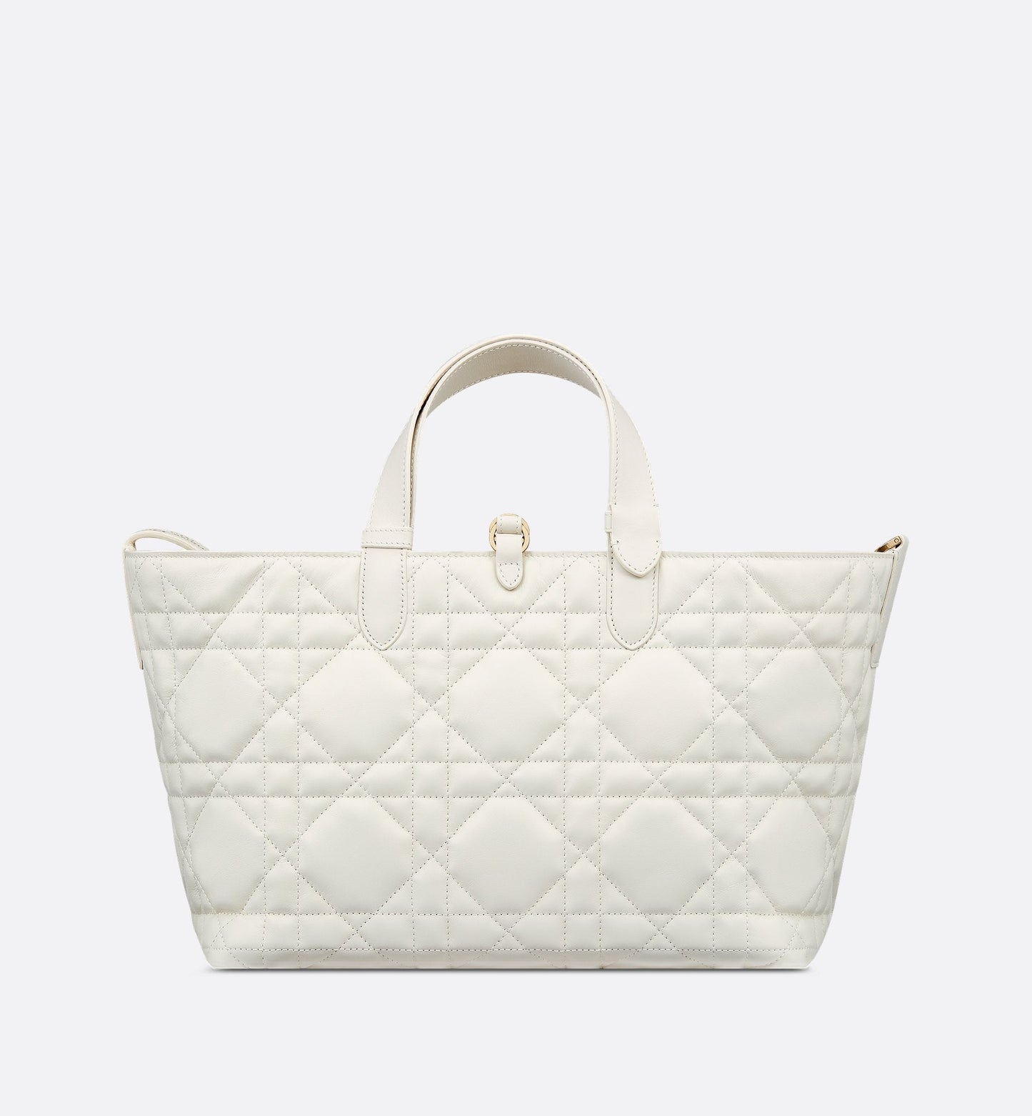 Medium Luxury Dior Toujours Bag Latte Macrocannage Calfskin