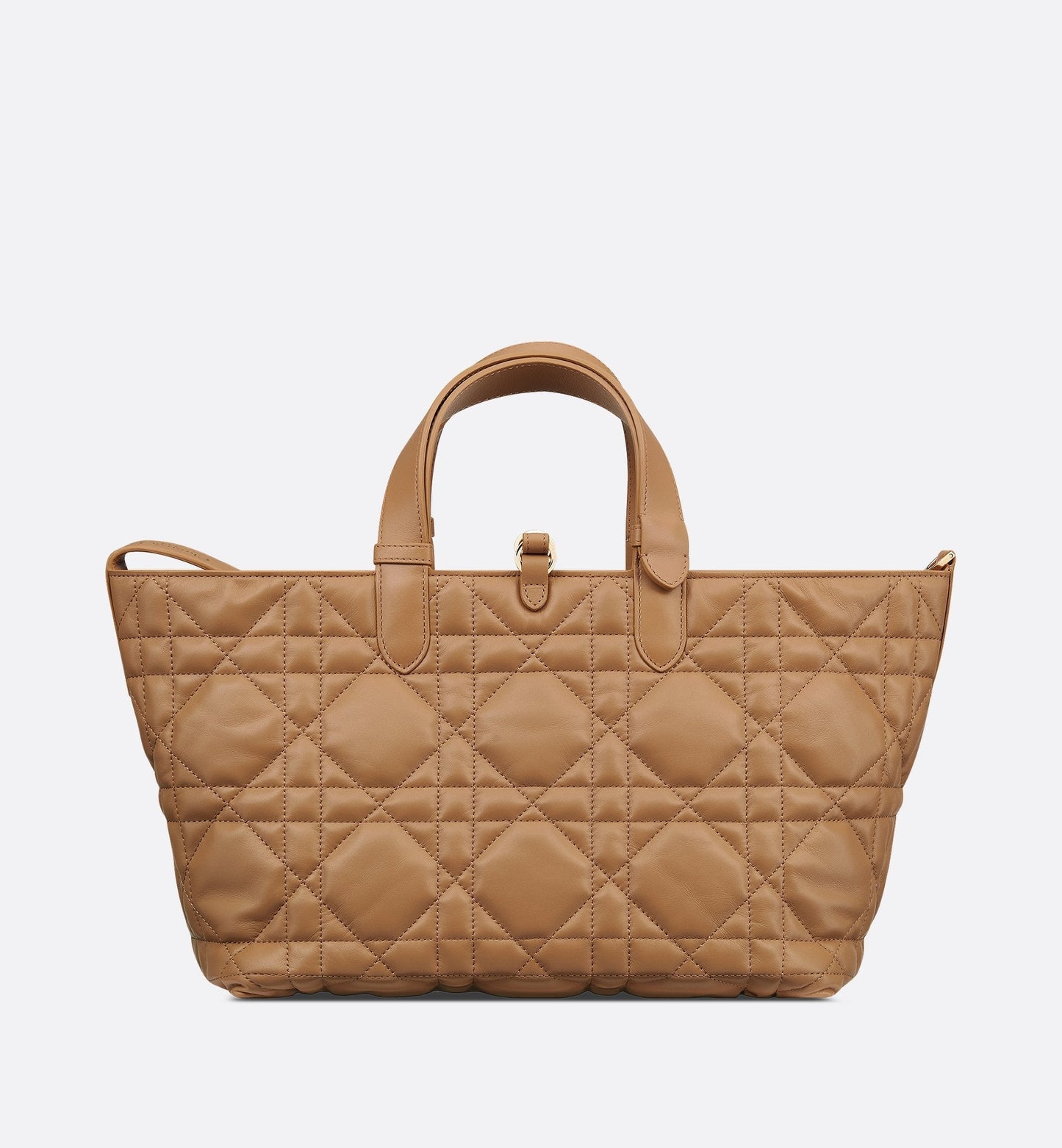 Medium Luxury Dior Toujours Bag Medium Tan Macrocannage Calfskin