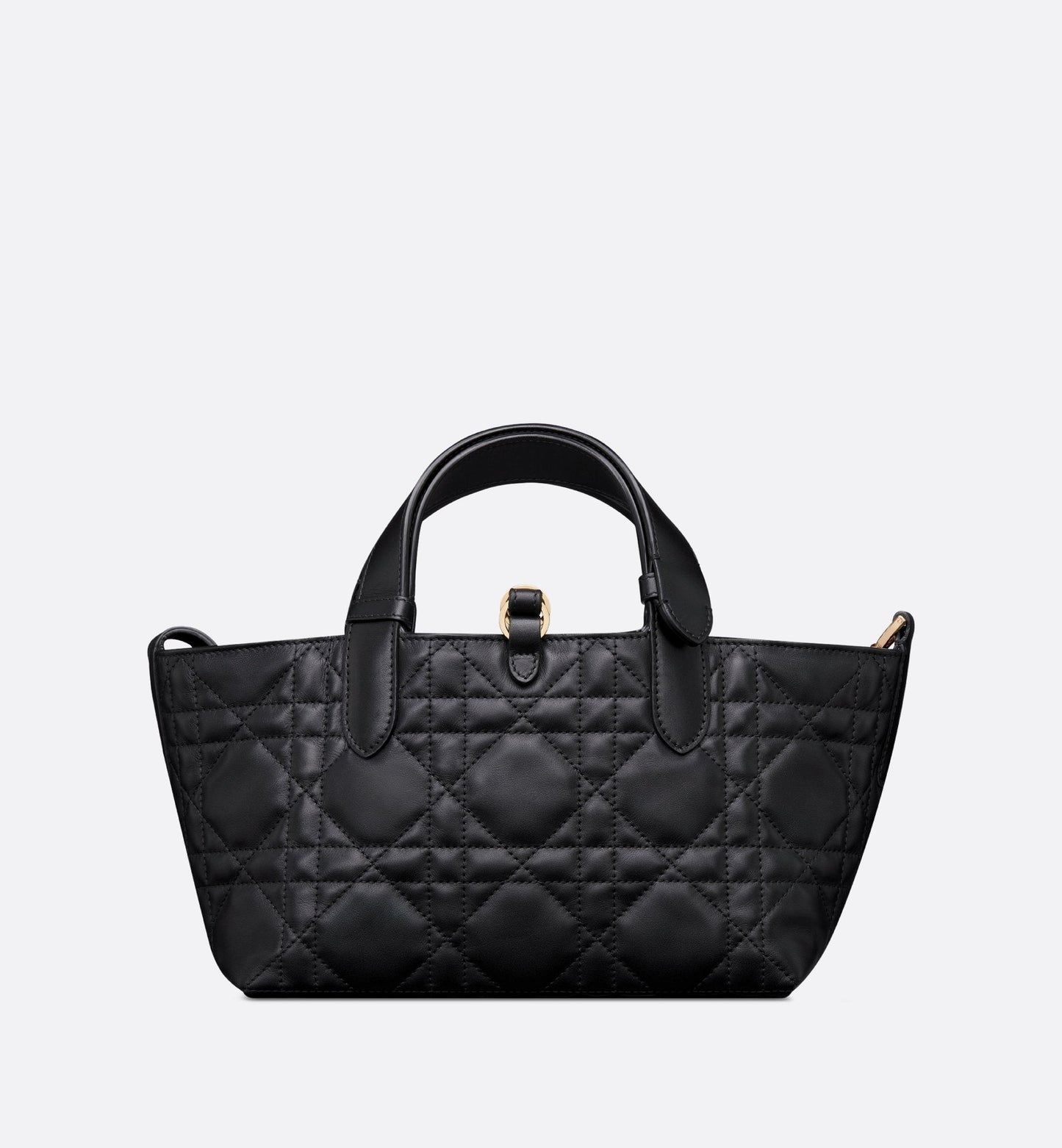 Small Luxury Dior Toujours Bag Black Macrocannage Calfskin