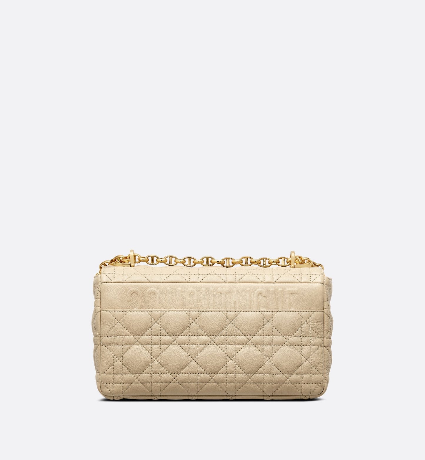 Medium Luxury Dior Caro Bag Rope Beige Cannage Supple Calfskin And Lambskin
