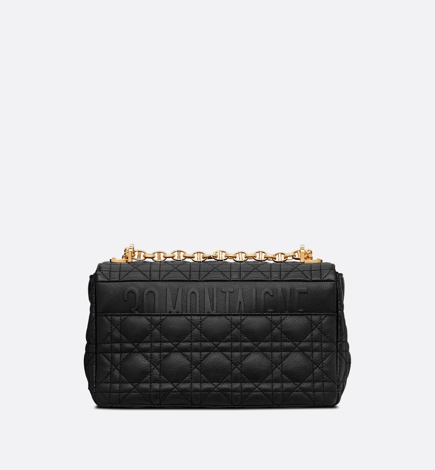 Medium Luxury Dior Caro Bag Black Cannage Supple Calfskin And Lambskin