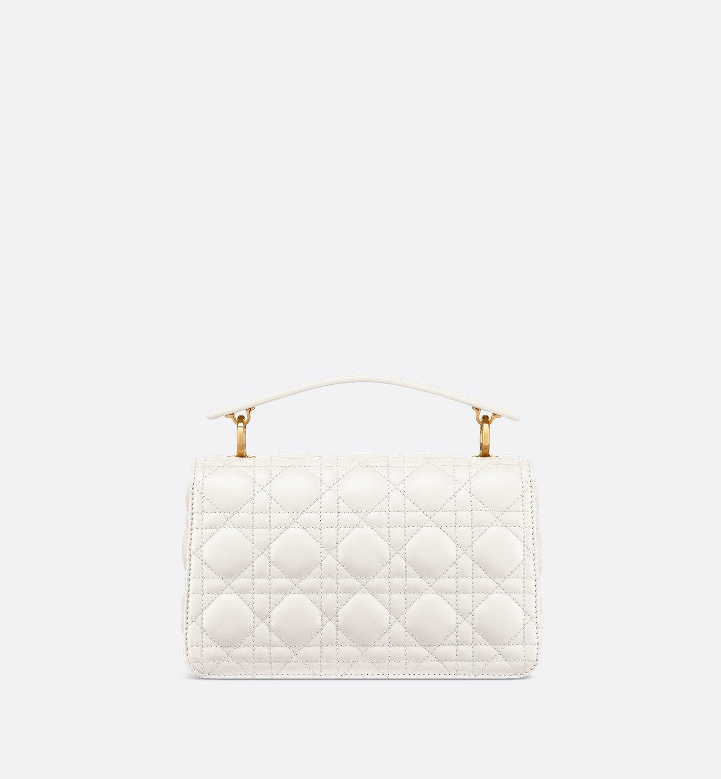 Small Luxury Dior Jolie Top Handle Bag Latte Cannage Calfskin
