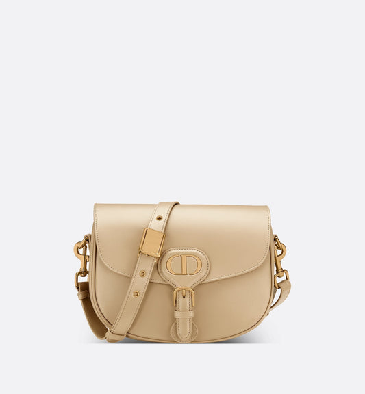 Medium Luxury Dior Bobby Bag Beige Box Calfskin