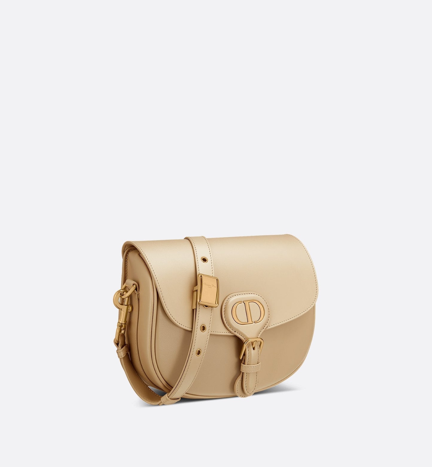 Medium Luxury Dior Bobby Bag Beige Box Calfskin