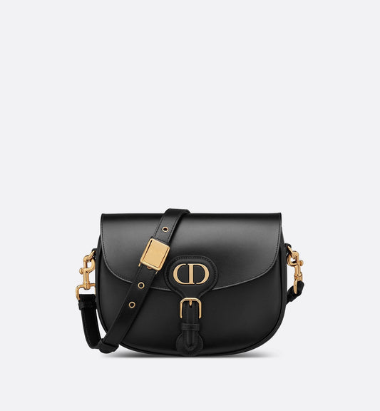Medium Luxury Dior Bobby Bag Black Box Calfskin