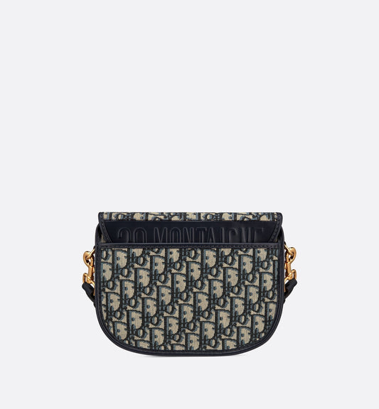 Medium Luxury Dior Bobby Bag Blue Luxury Dior Oblique Jacquard
